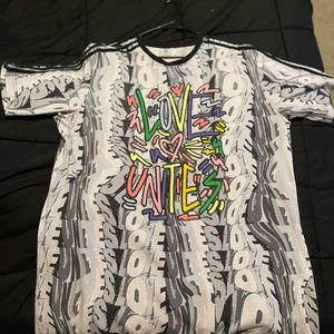 Unique T-shirt dress that celebrates love! Very cute and stylish.